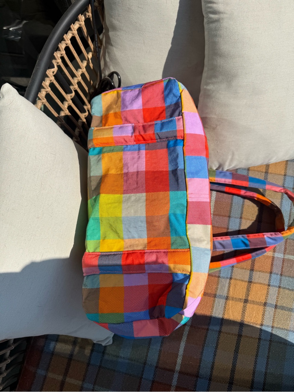 BAGGU Small Cloud Carryon in retired Madras - Picture 3 of 5